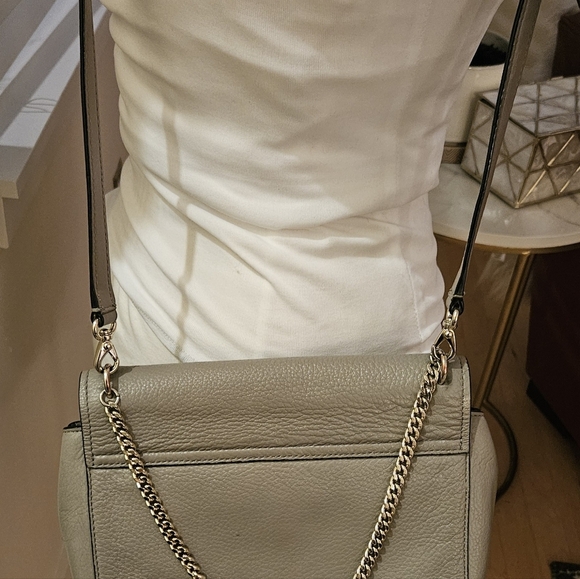 Kate Spade Sadie Envelope Crossbody Leather Purse U6687 Thunder Cloud Brown - Picture 7 of 7